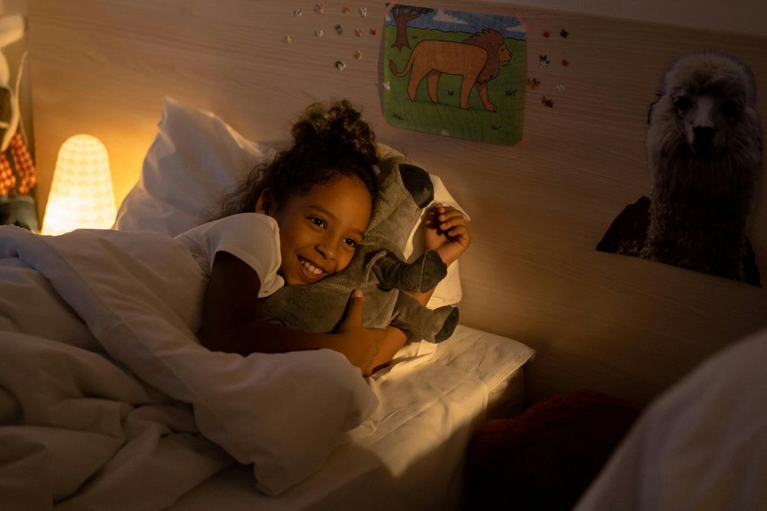child bedtime routine cozy room