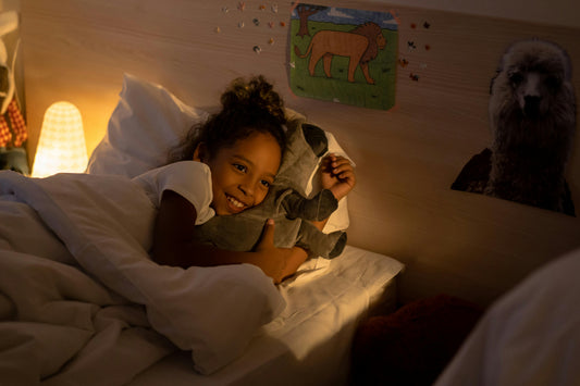 child bedtime routine cozy room